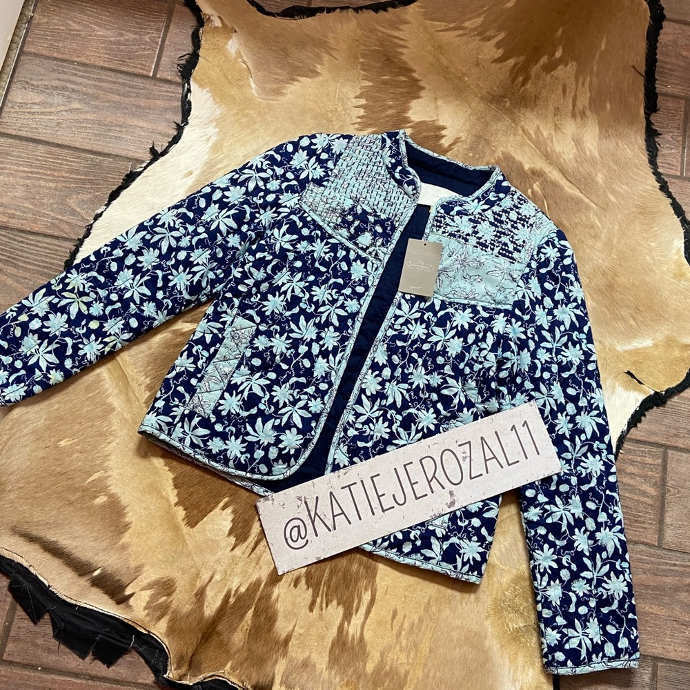 Anthropologie LEIFSDOTTIR NWT Size 10 coat Quilted Jacket